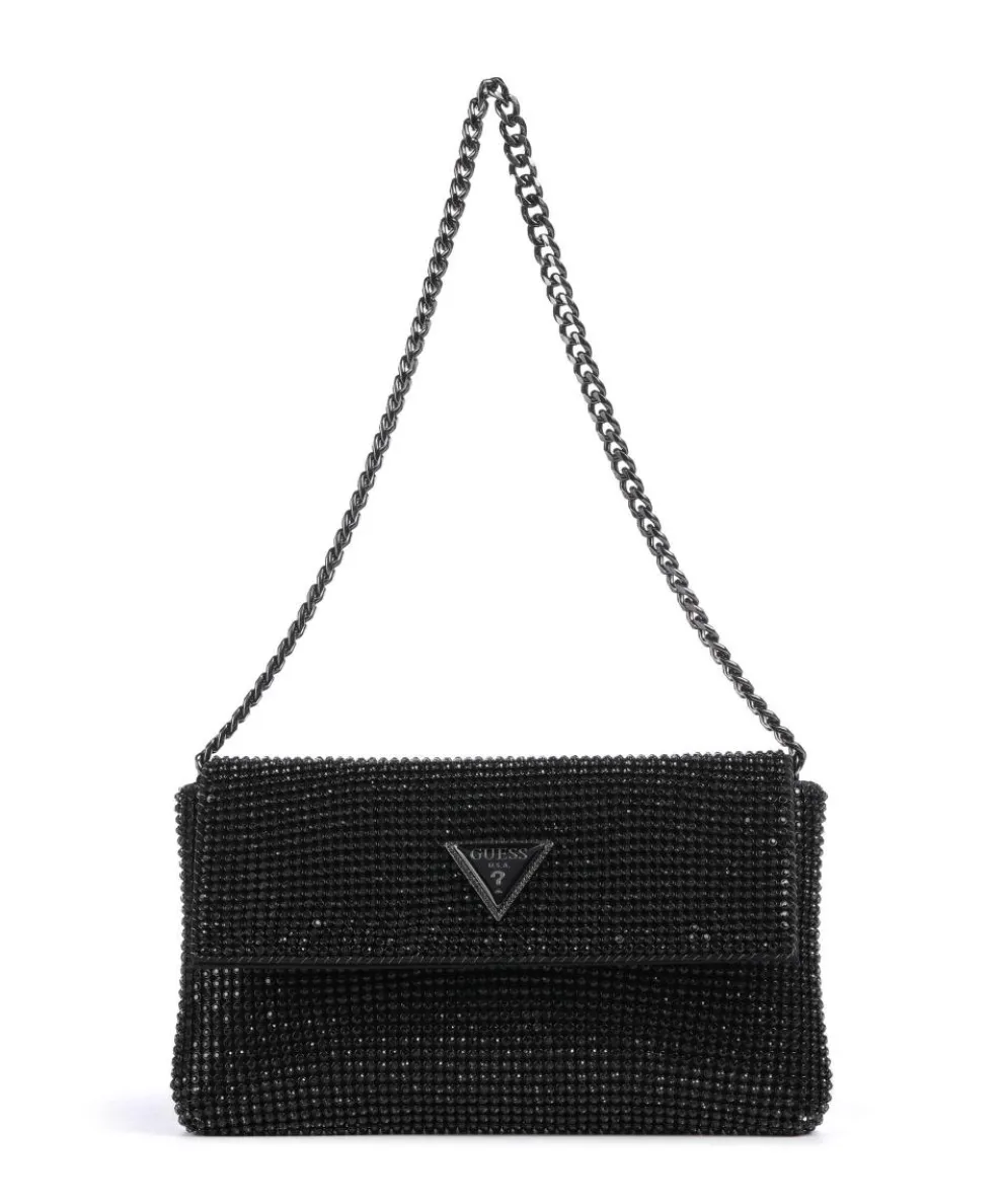 Zalina Shoulder bag aluminum, polyester black