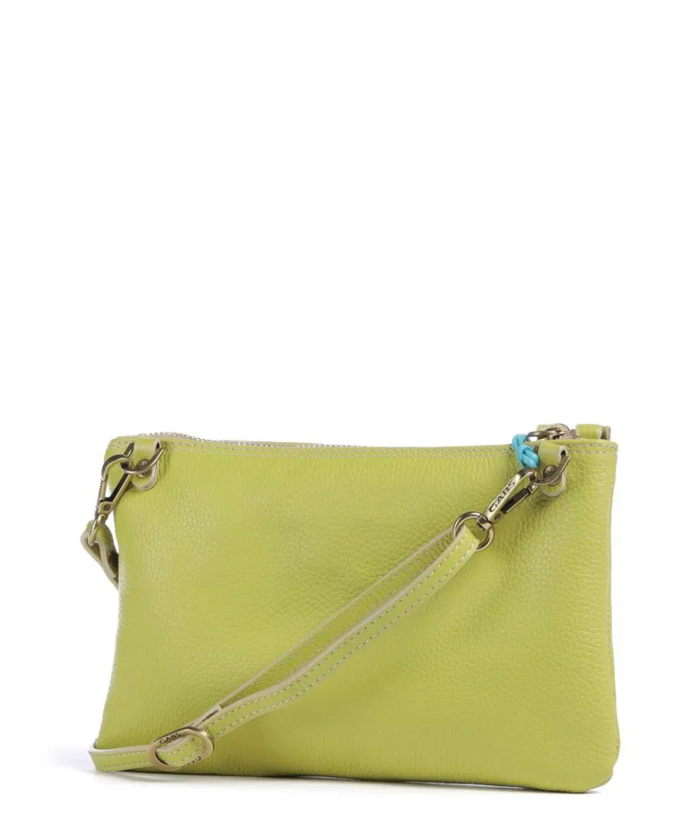 Zante Olly Crossbody bag grained calfskin green