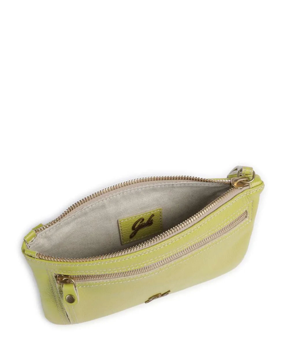 Zante Olly Crossbody bag grained calfskin green