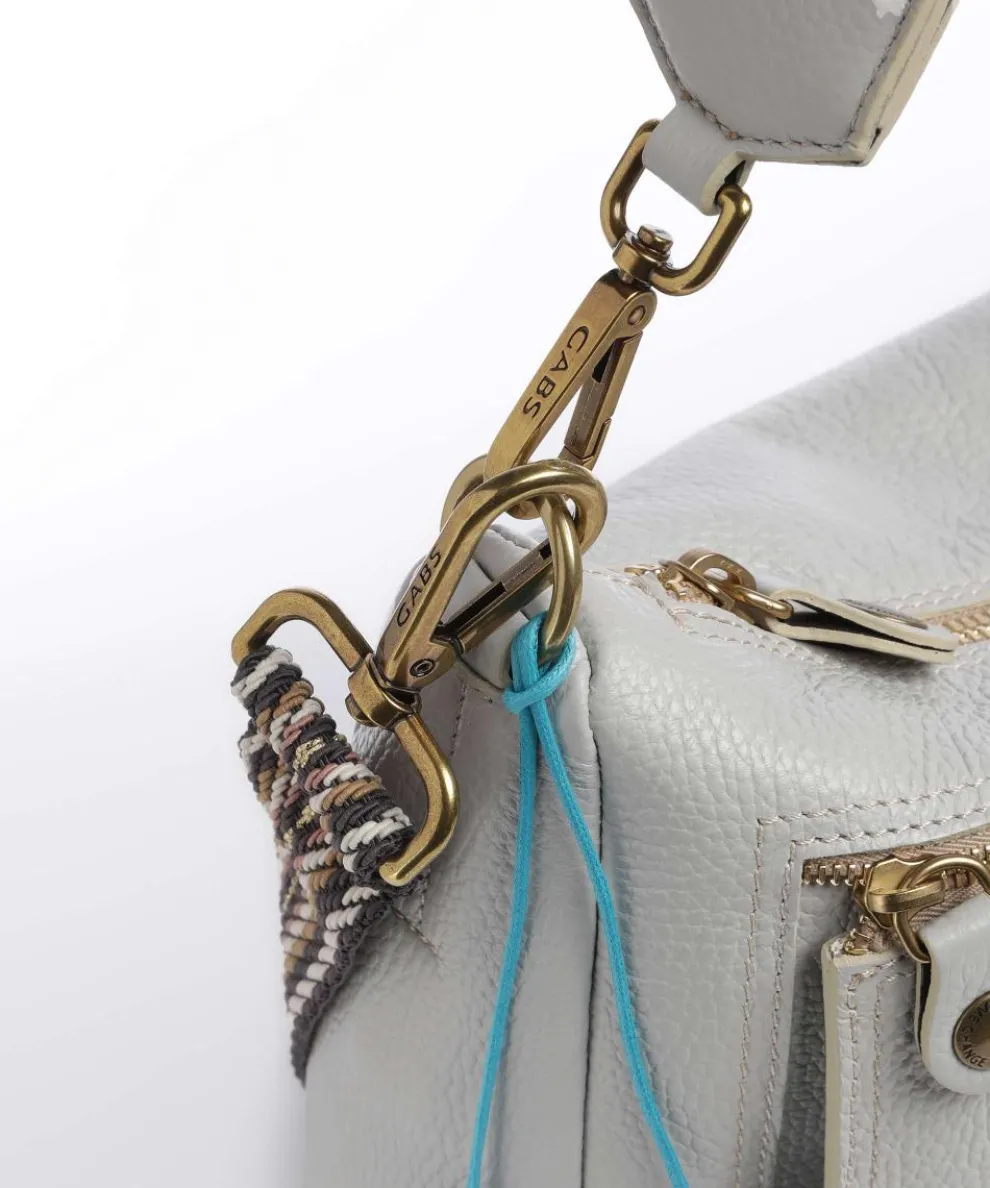 Zante Polly Hobo bag grained calfskin light grey