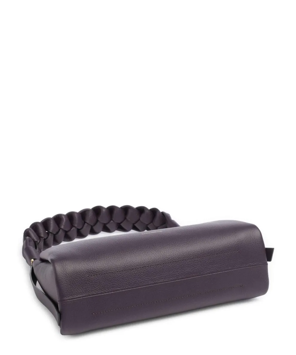 Boheme Grana Double Shoulder bag grained leather plum