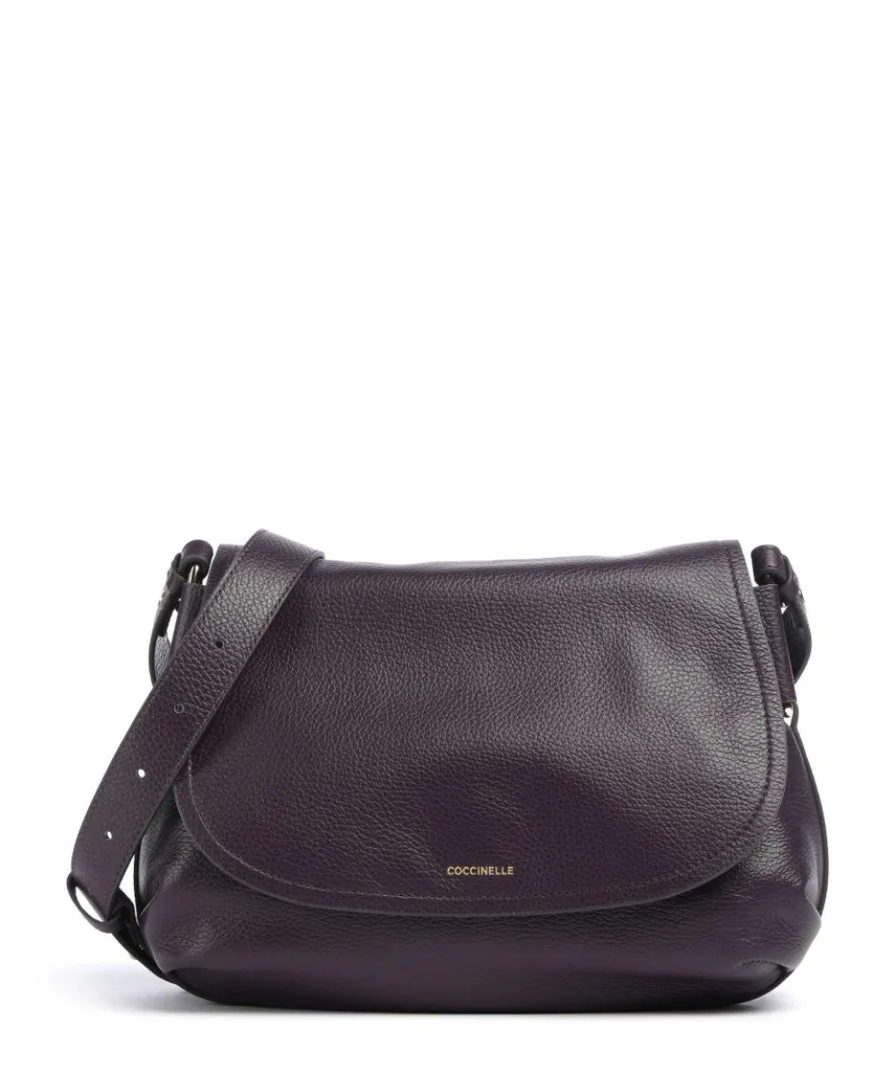 Rebekka Shoulder bag grained cow leather plum
