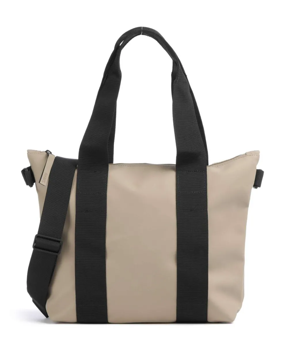 Micro Tote bag polyester, polyurethane beige