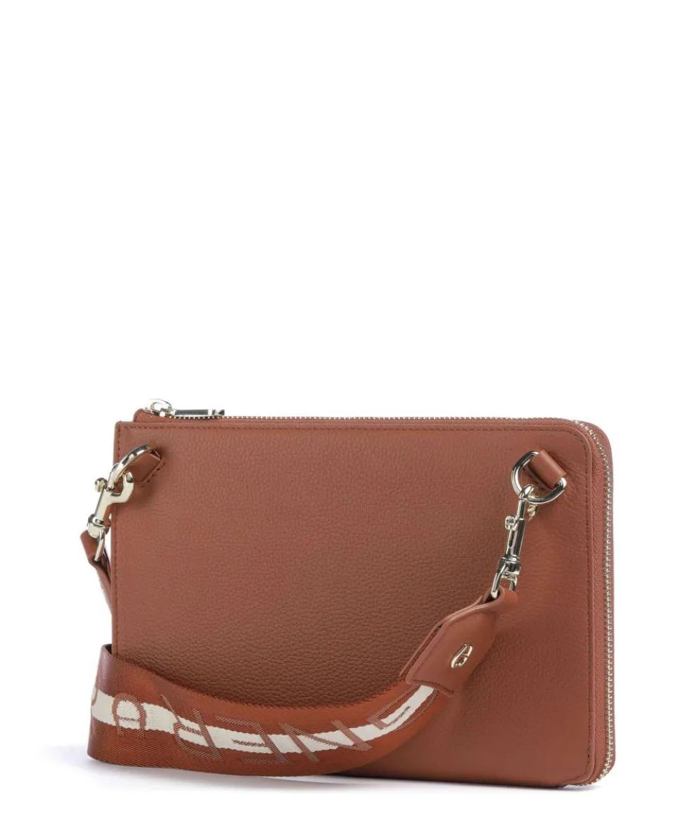 Zita Crossbody bag grained cow leather brown