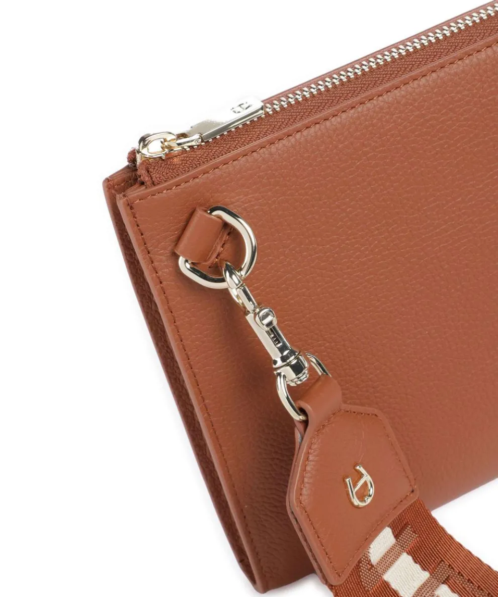 Zita Crossbody bag grained cow leather brown