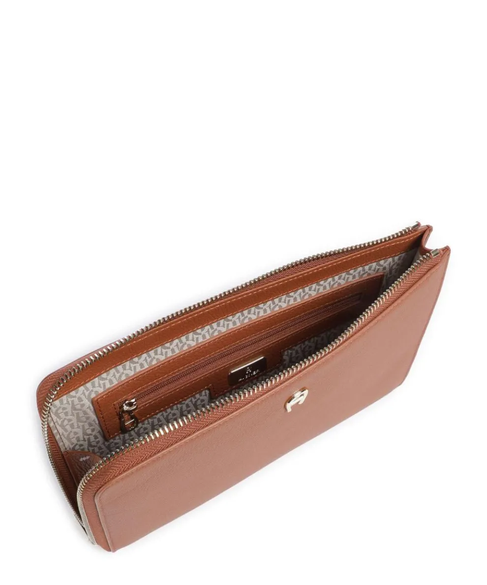 Zita Crossbody bag grained cow leather brown