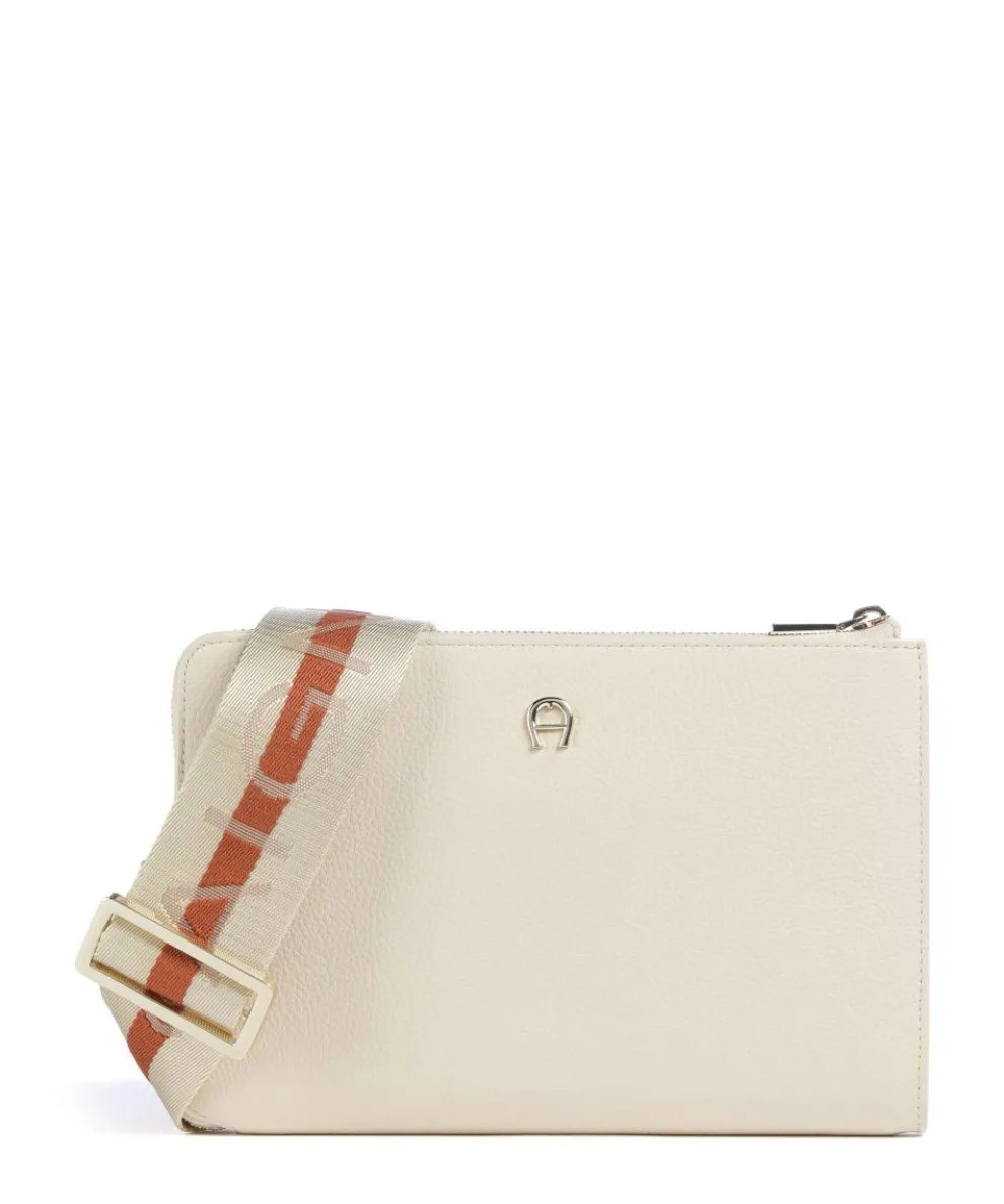 Zita Crossbody bag grained cow leather cream