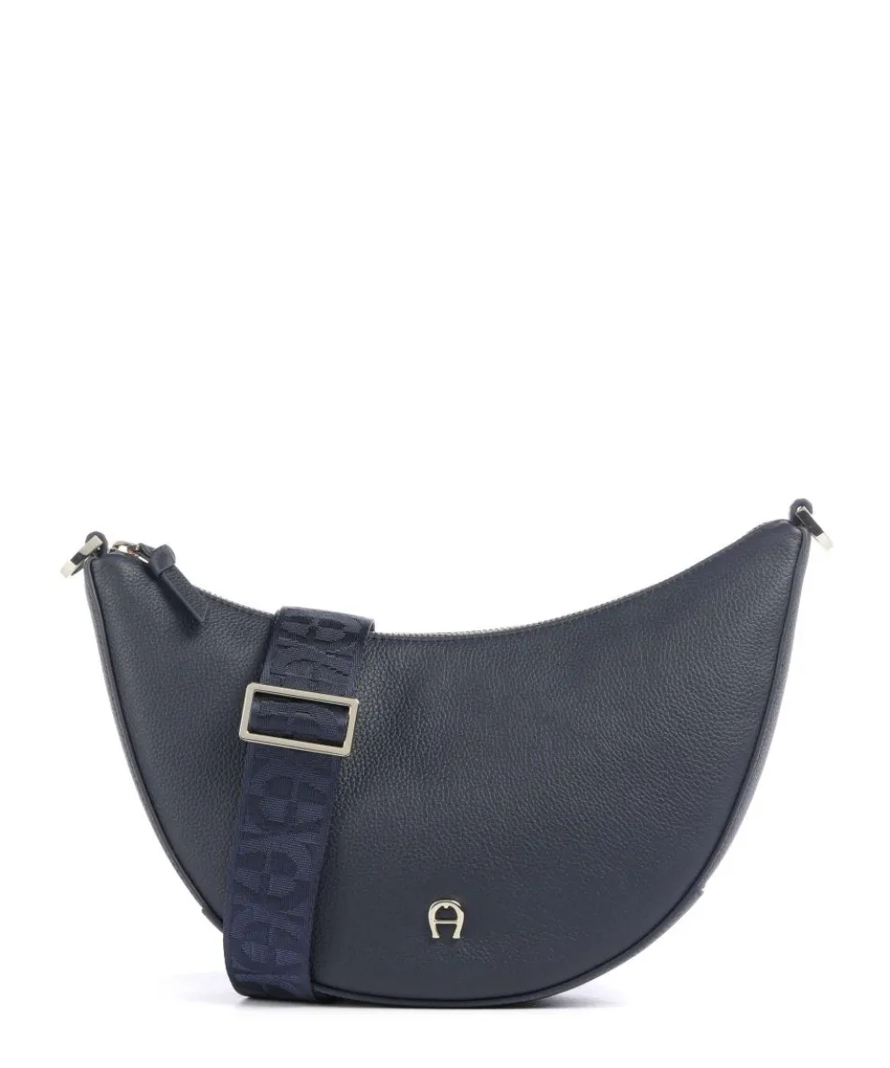 Zita S Crossbody bag grained cow leather dark blue