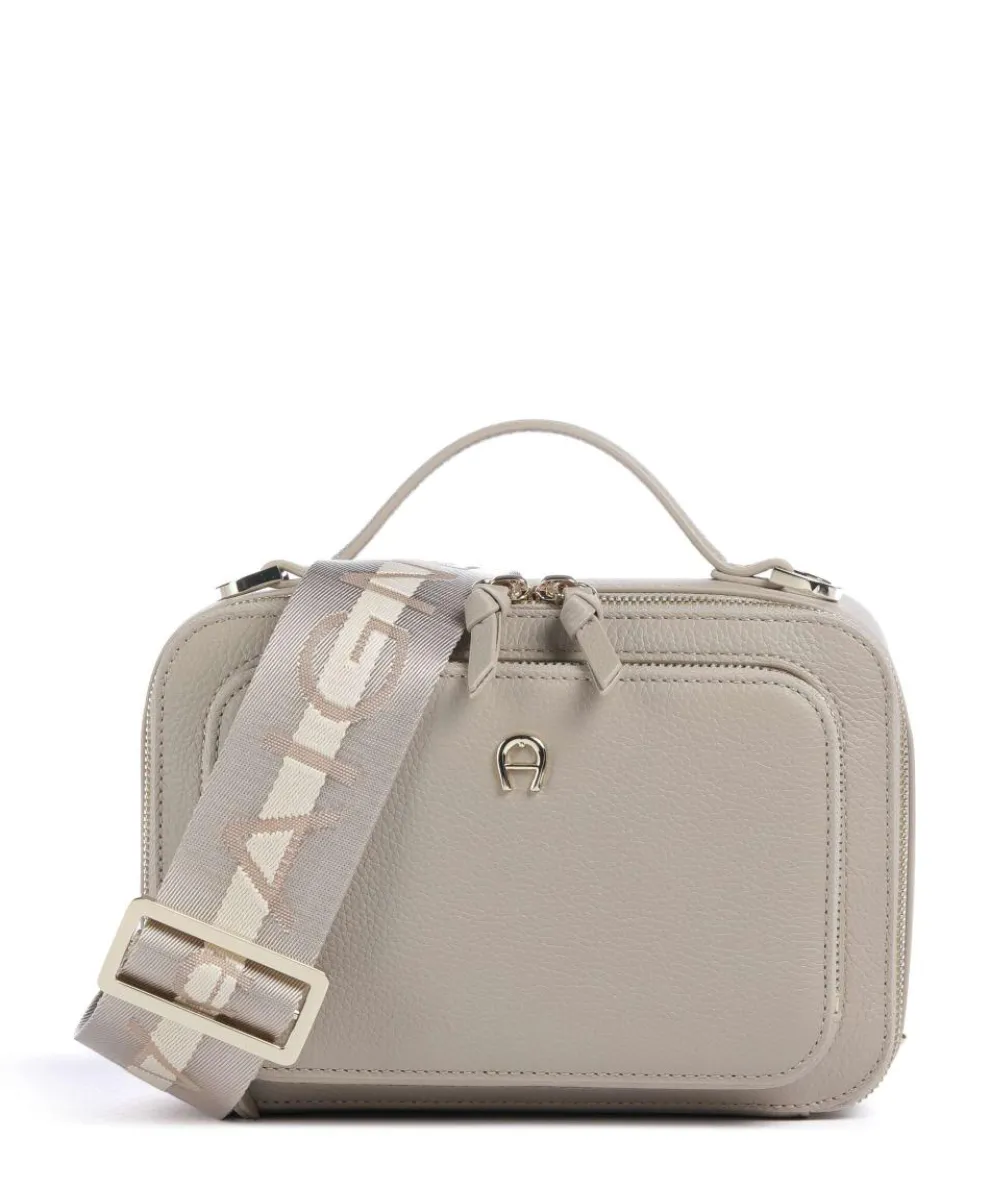 Zita S Crossbody bag grained cow leather beige