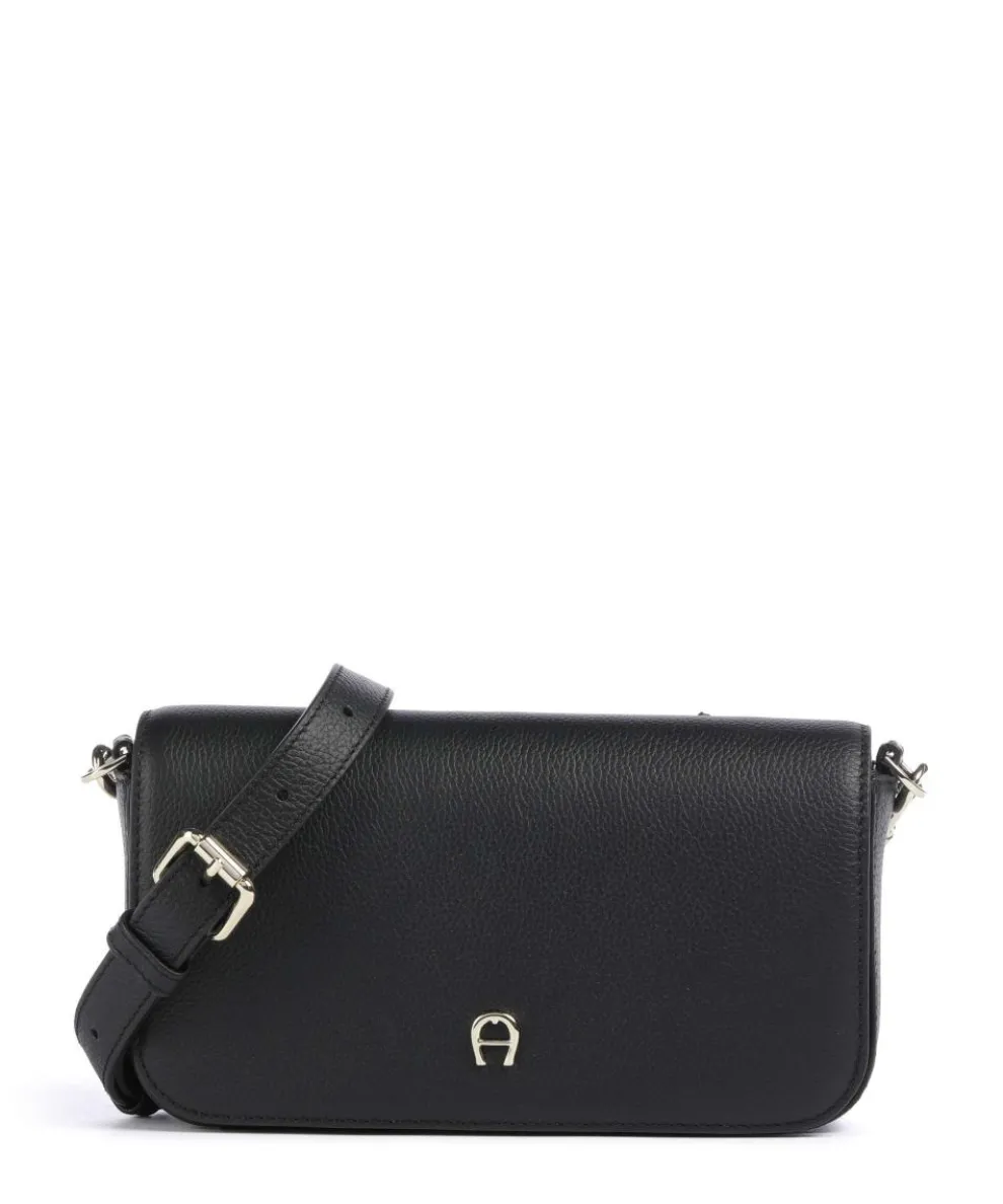 Zita S Crossbody bag grained cow leather black