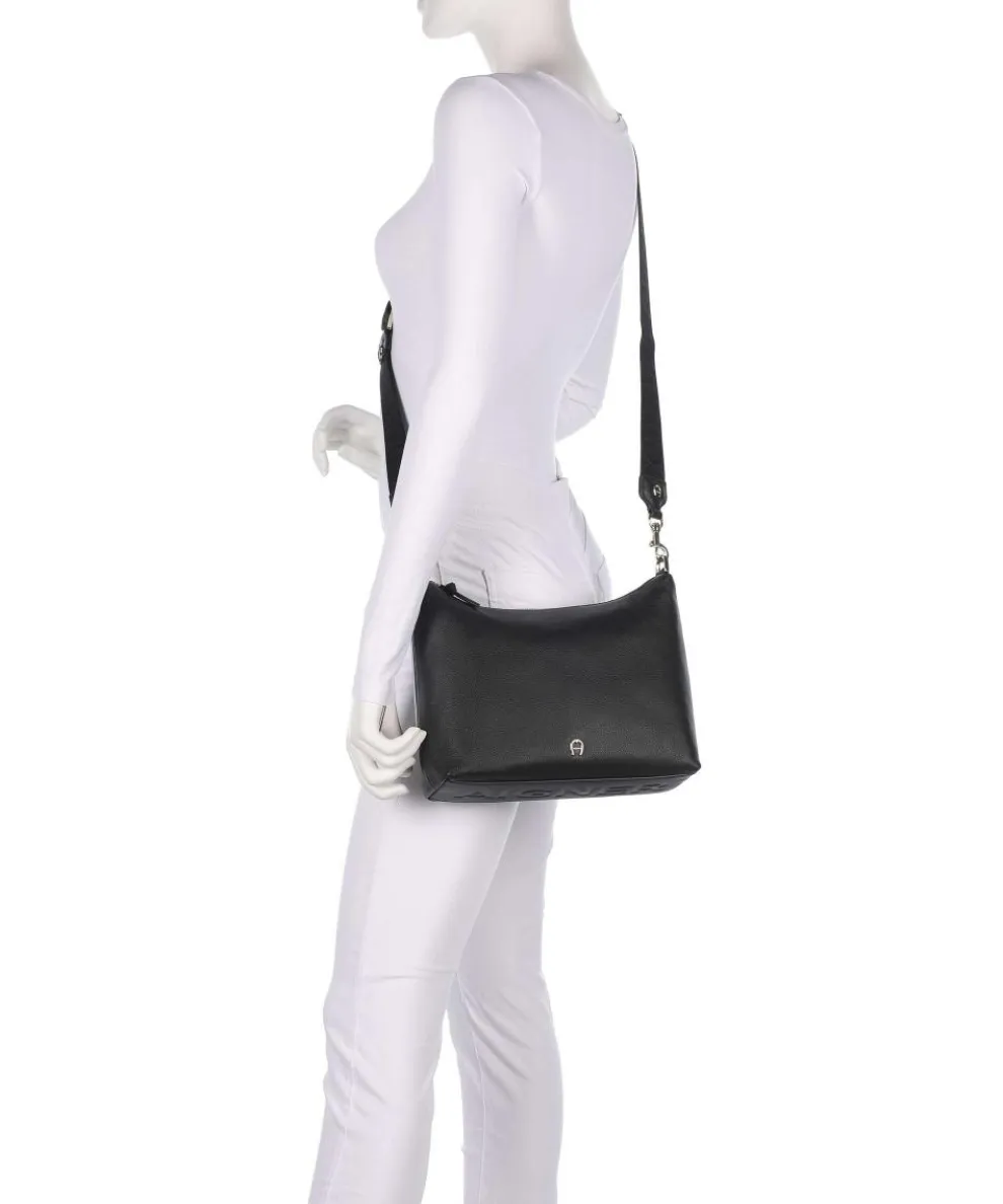 Zita S Crossbody bag grained cow leather black