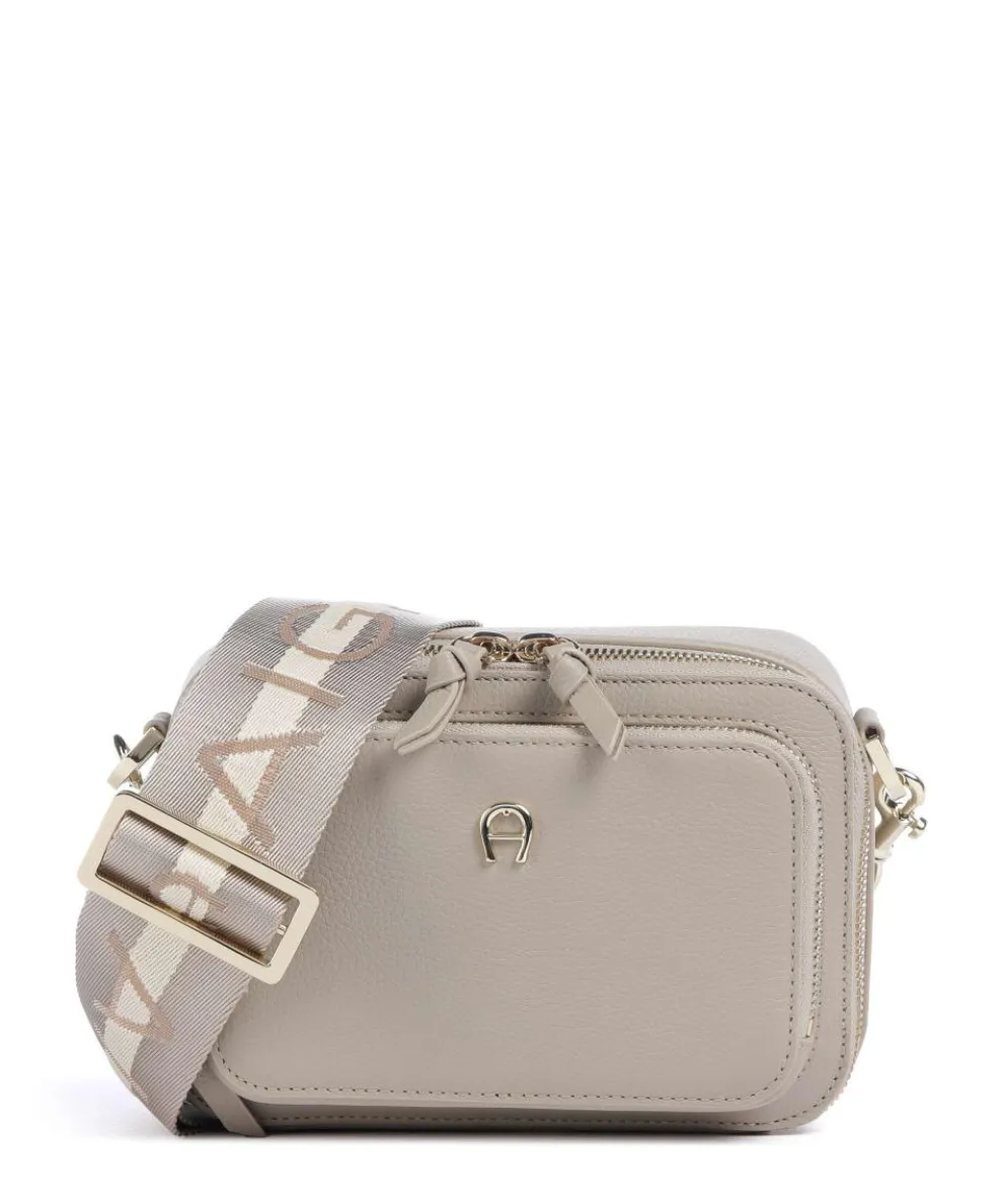 Zita S Crossbody bag grained cow leather beige
