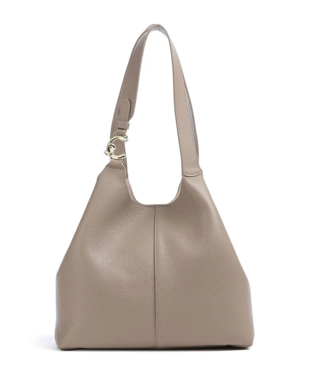 C-Easy Hobo bag grained cow leather taupe