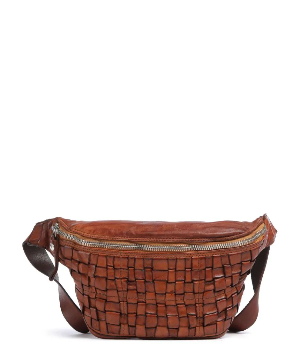 Fanny pack fine grain cow leather cognac