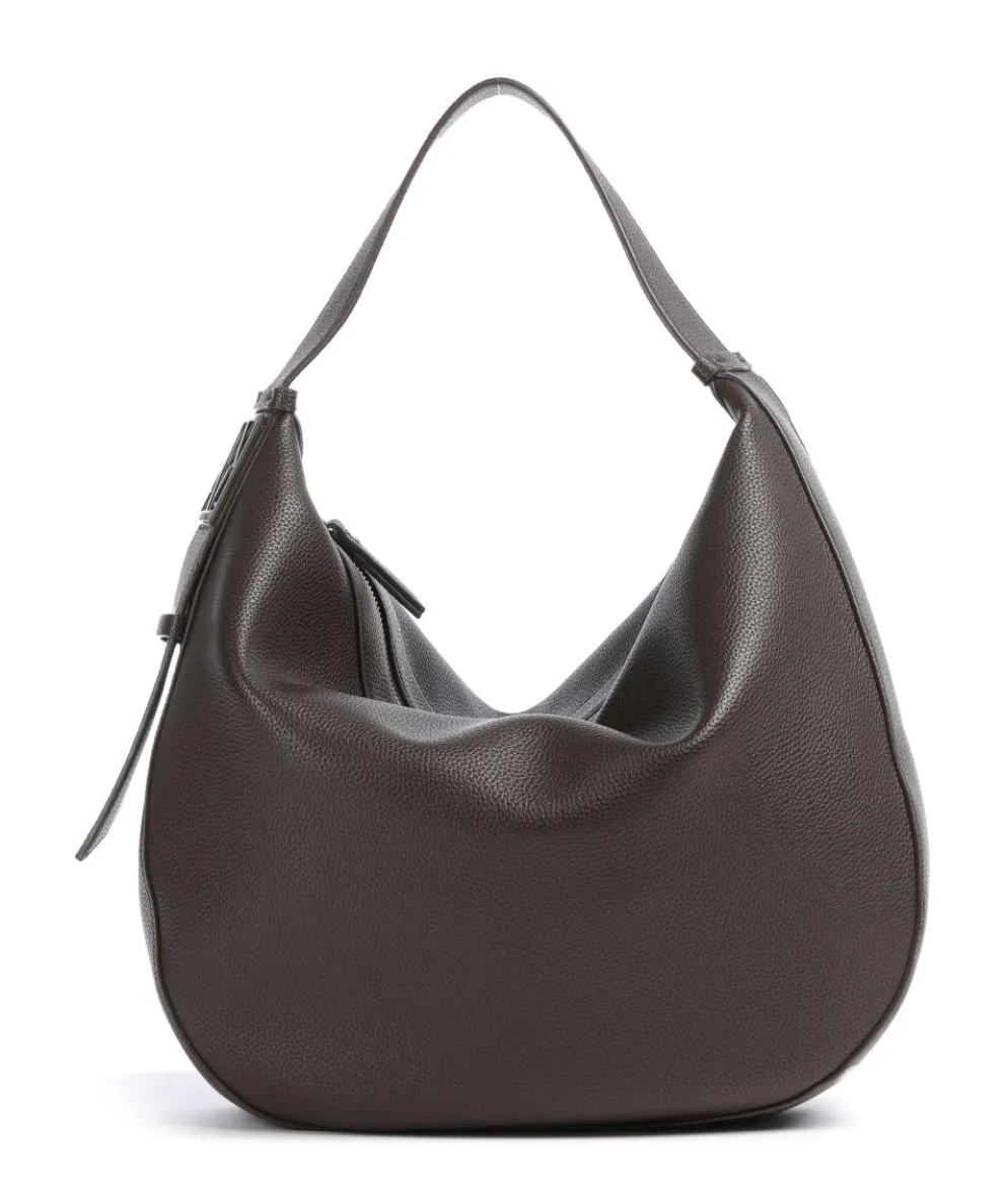 Susie L Hobo bag imitation leather dark brown