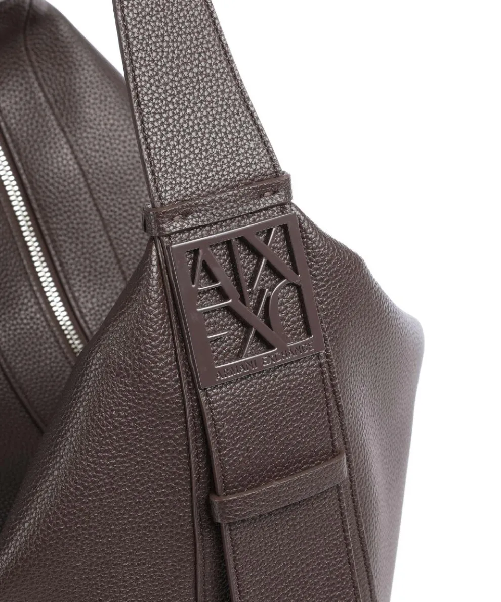 Susie L Hobo bag imitation leather dark brown