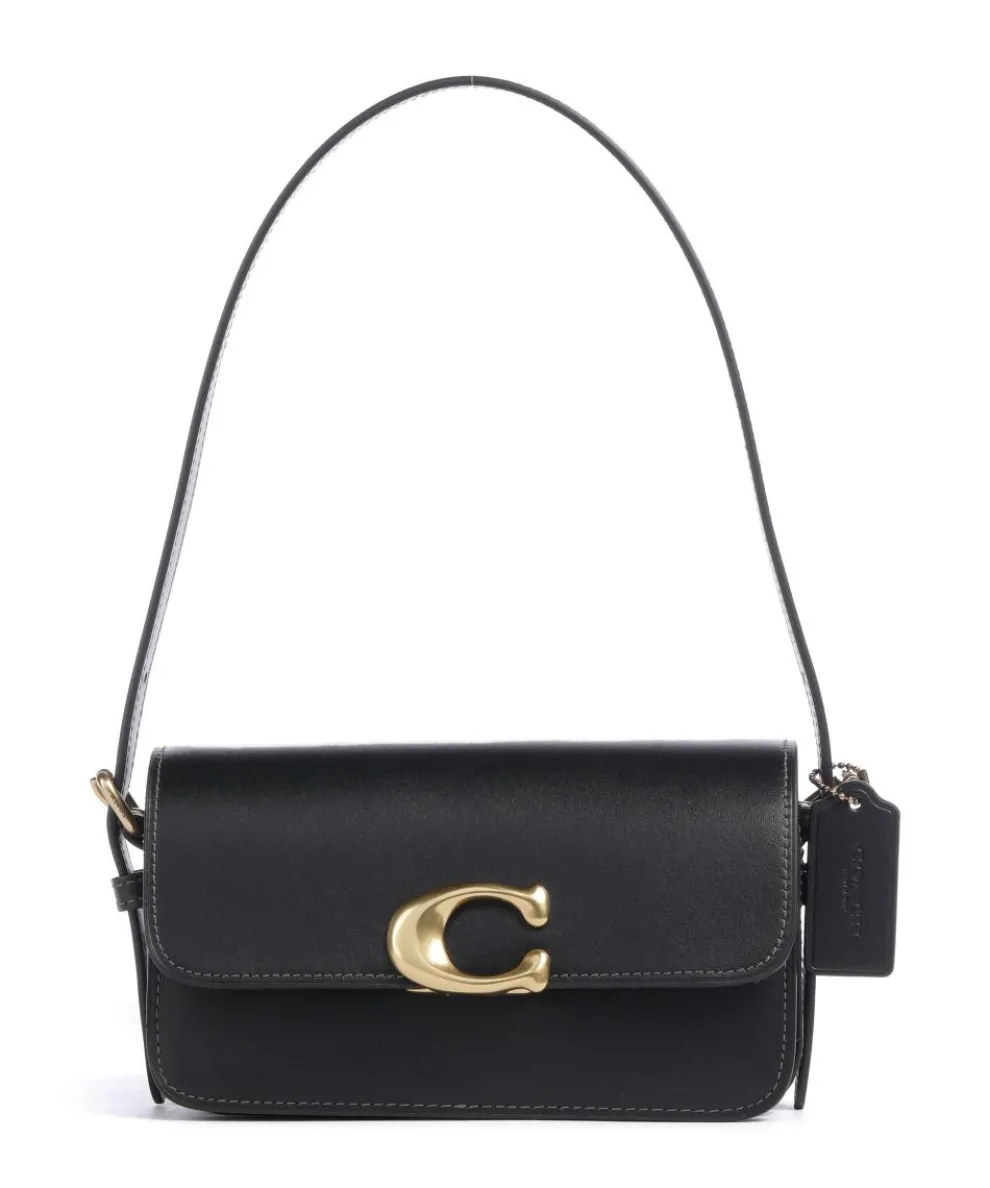 Zoe Shoulder bag fine grain cow leather black