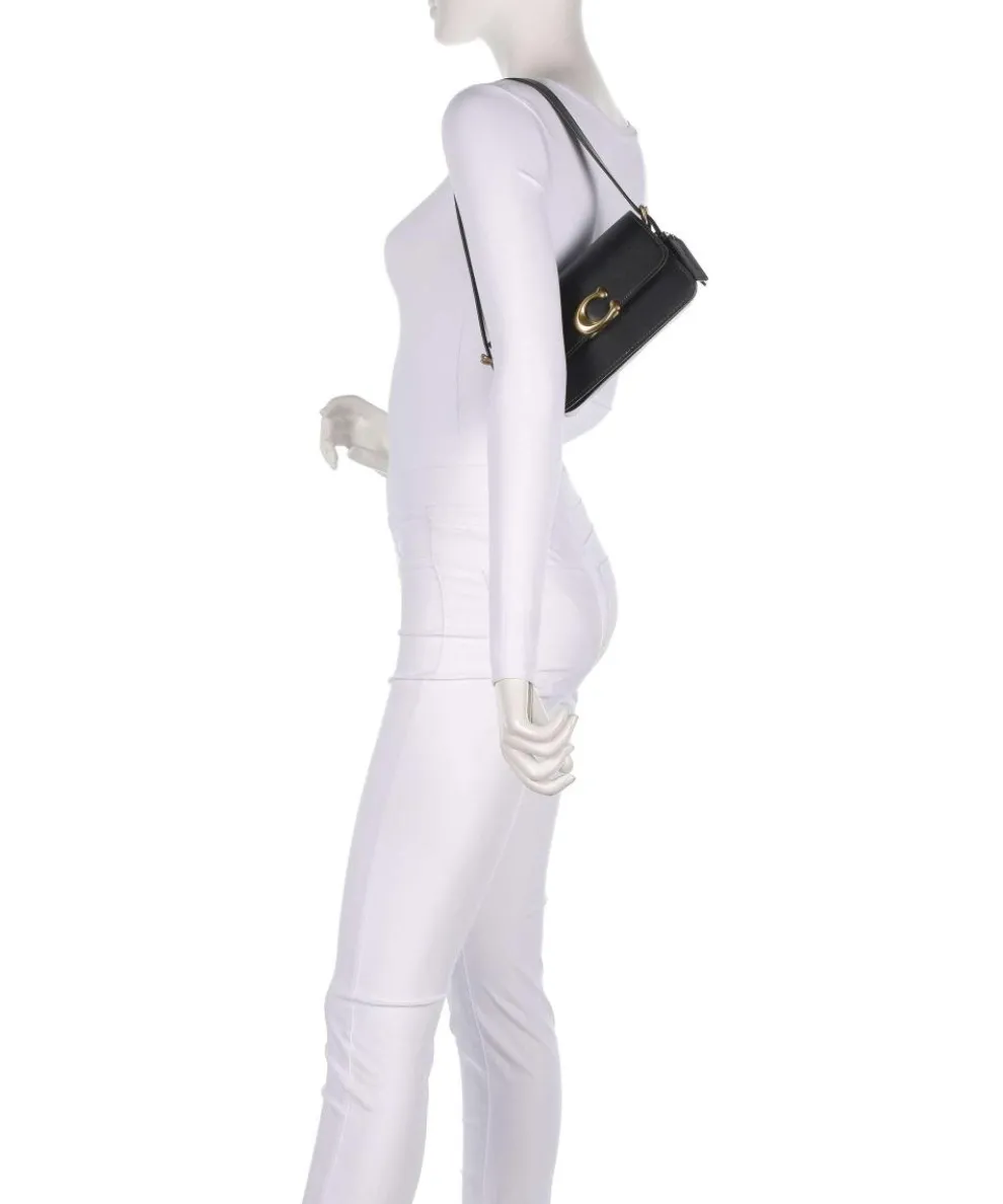 Zoe Shoulder bag fine grain cow leather black