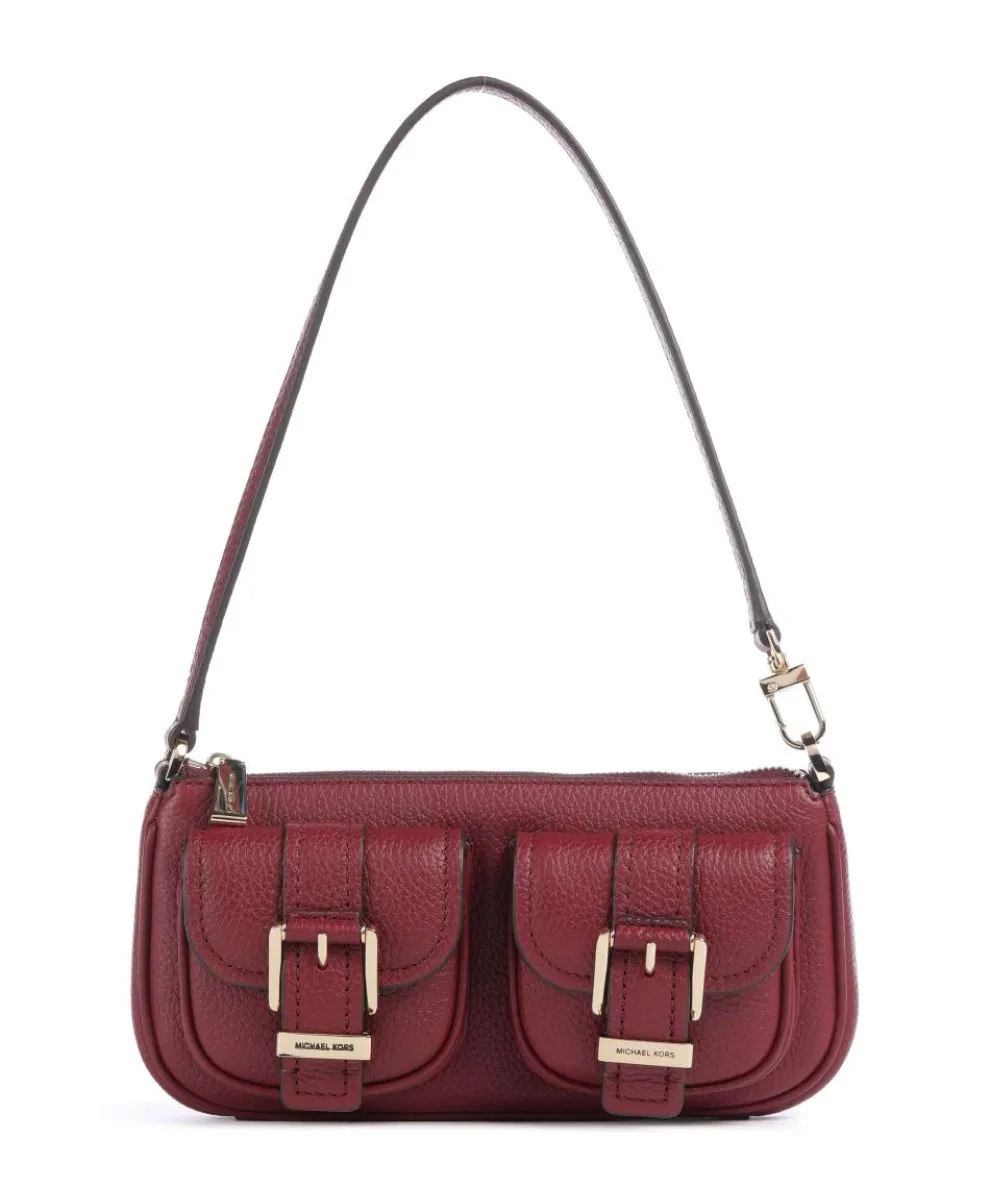 Zoe Small Shoulder bag grained cow leather wine
