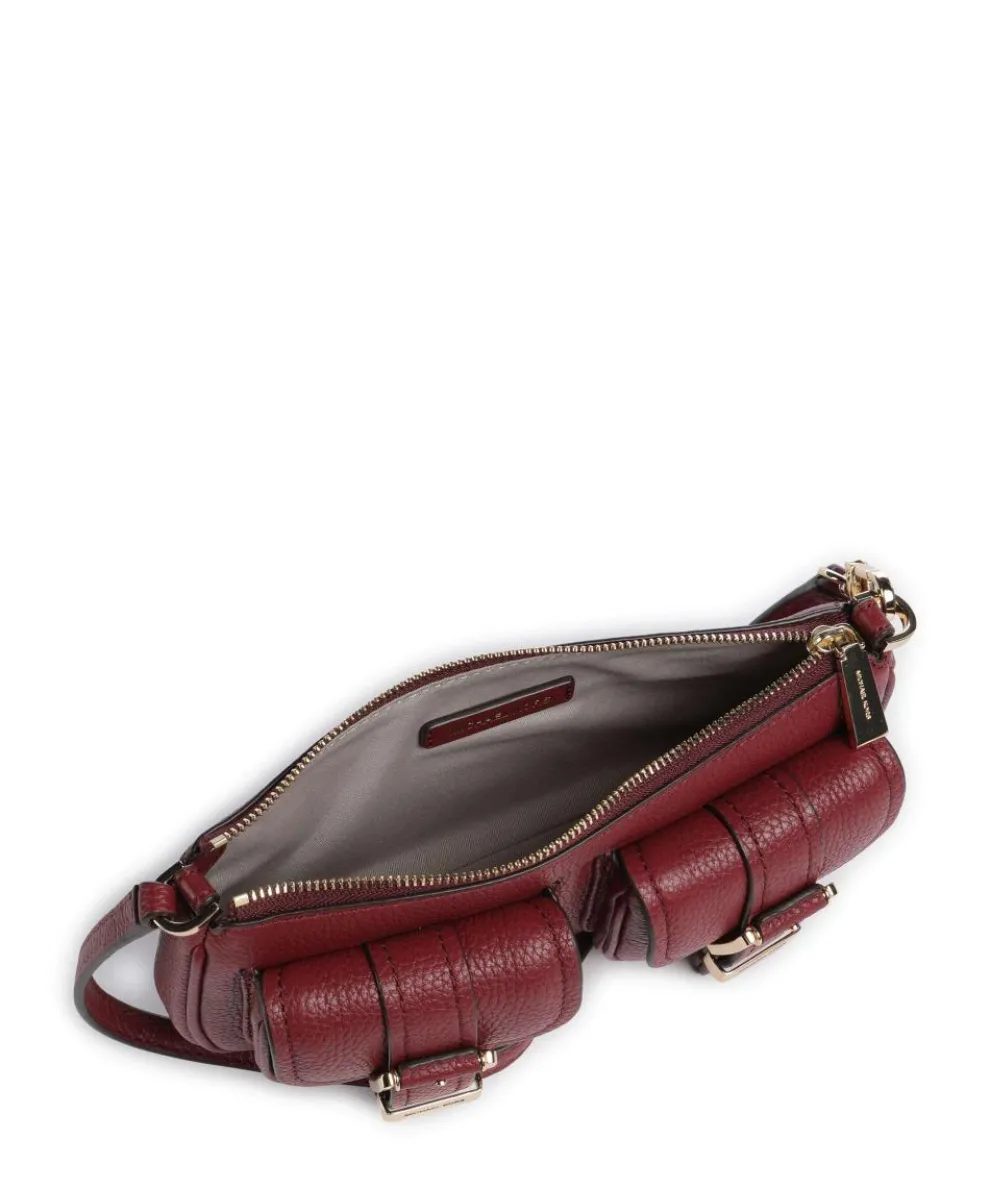 Zoe Small Shoulder bag grained cow leather wine
