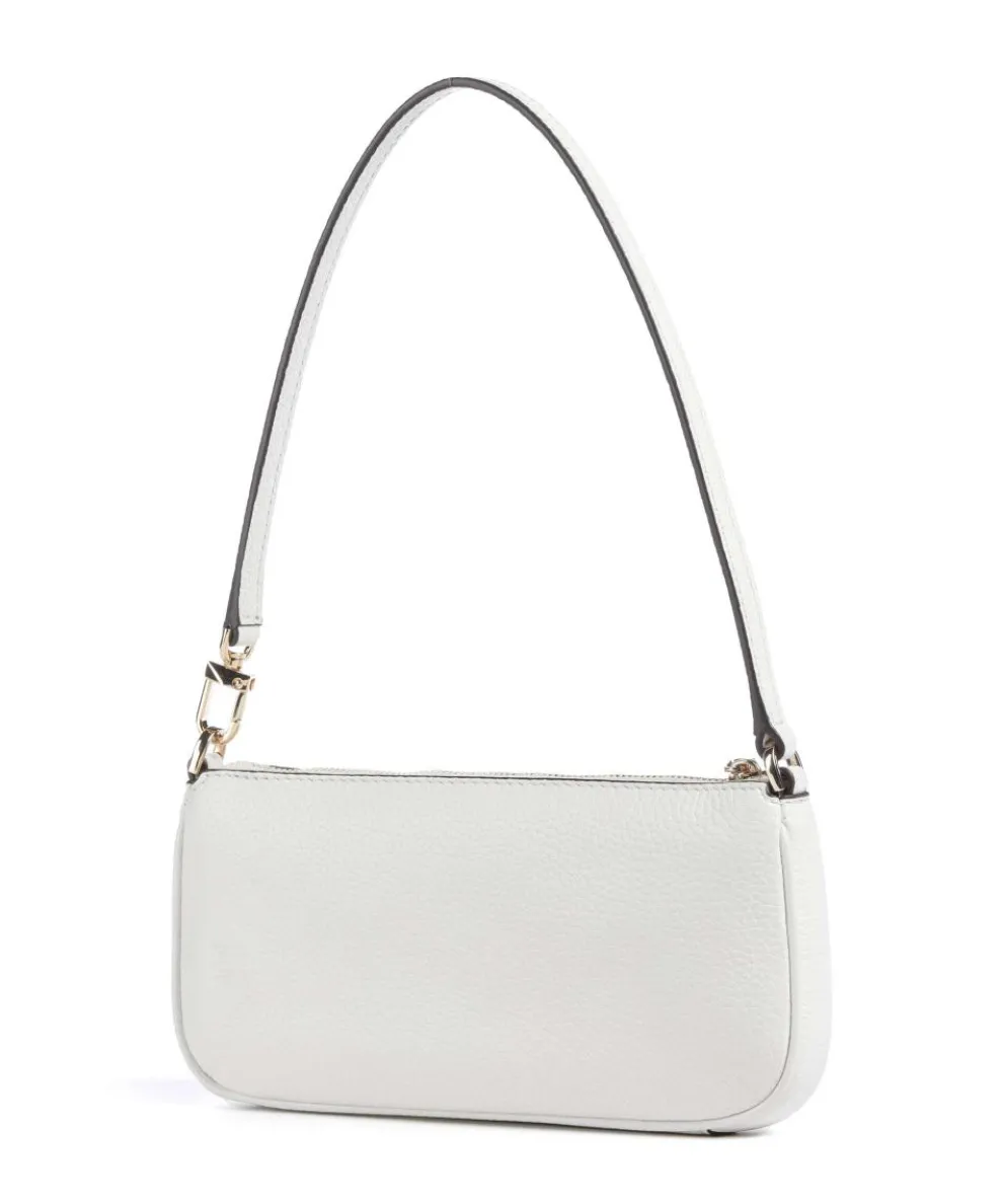 Zoe Small Shoulder bag grained cow leather white