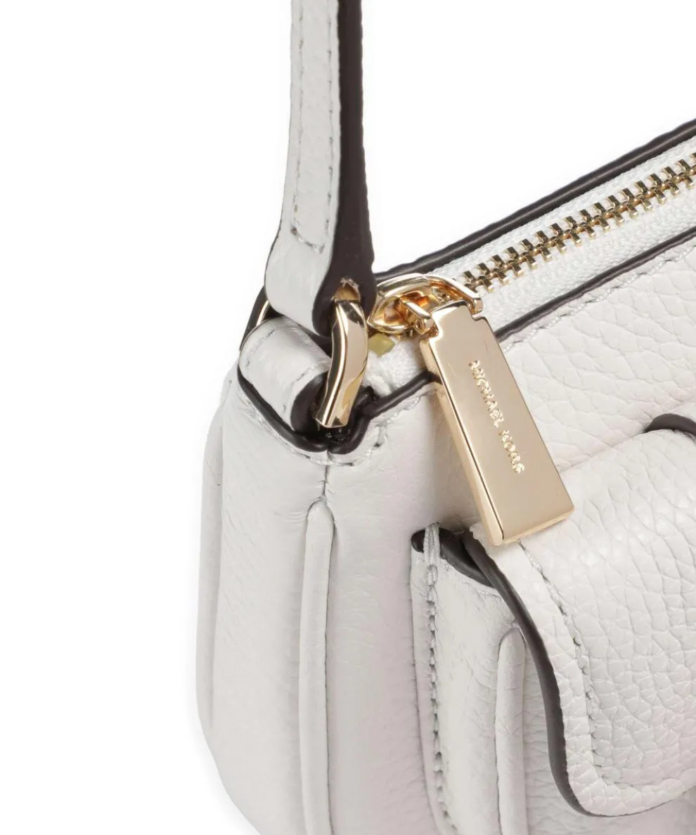 Zoe Small Shoulder bag grained cow leather white