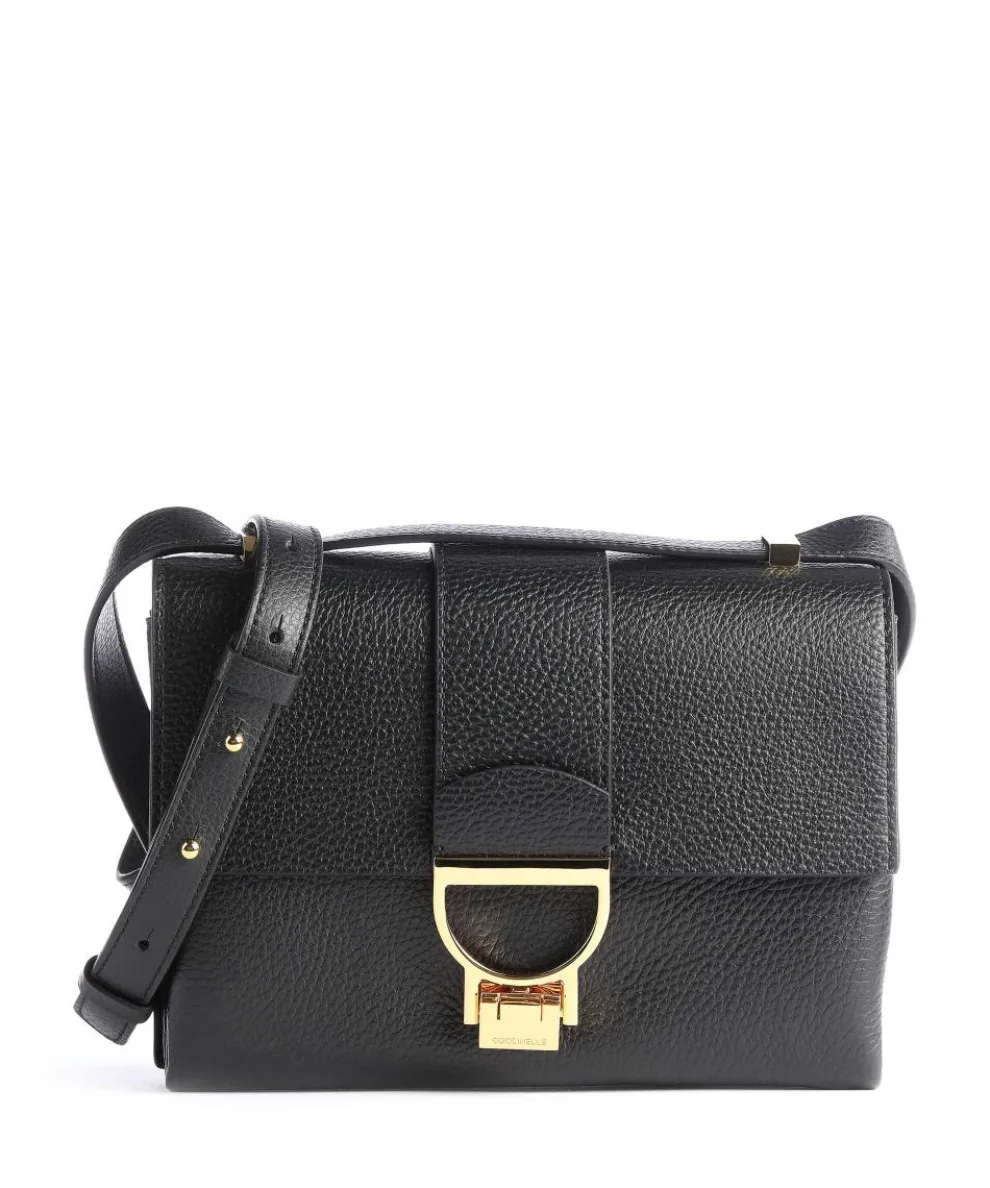 Arlettis Shoulder bag grained leather black