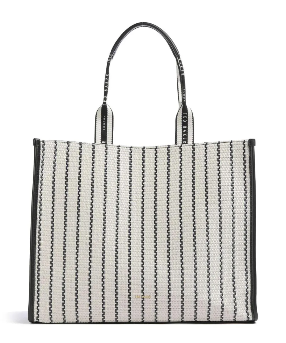 Riveren Tote bag imitation leather white