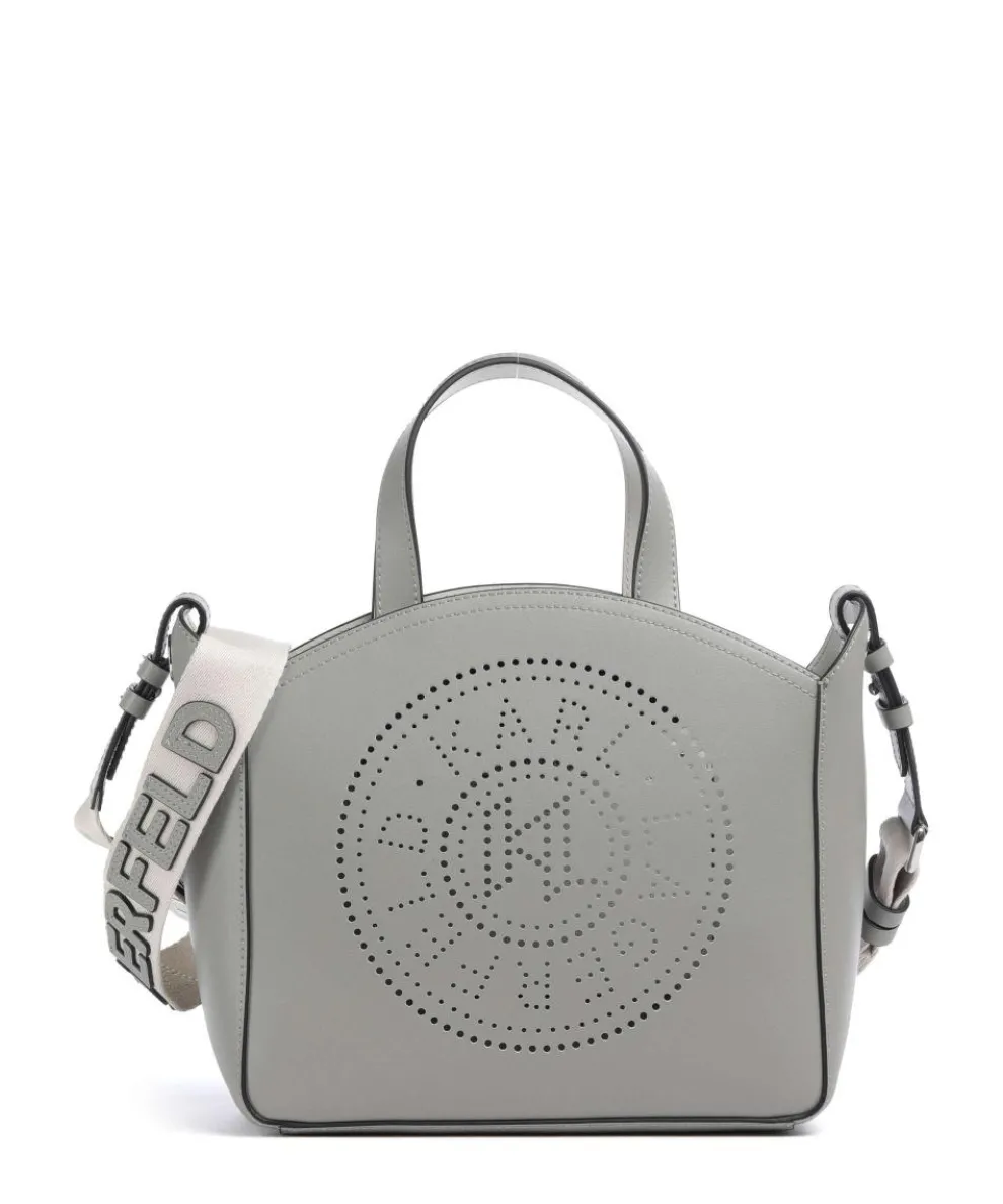K/Circle Small Handbag fine grain cow leather grey